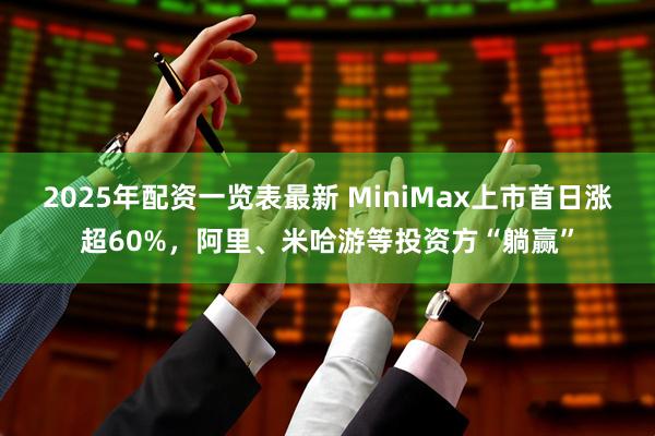 2025年配资一览表最新 MiniMax上市首日涨超60%，阿里、米哈游等投资方“躺赢”